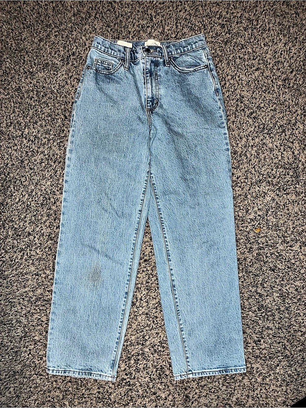 Women’s Juniors Ultra High Rise 90s Straight Jean Blue